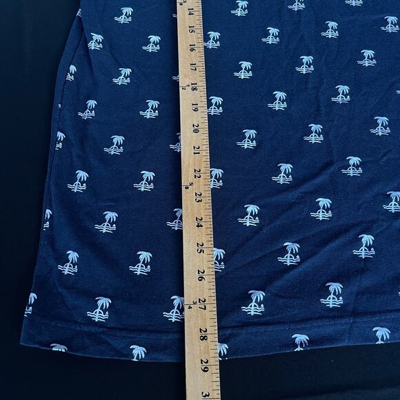 Molokai Surf Co Polo Shirt Mens Extra Large XL Blue Hawaiian Palm Tree - Picture 10 of 10